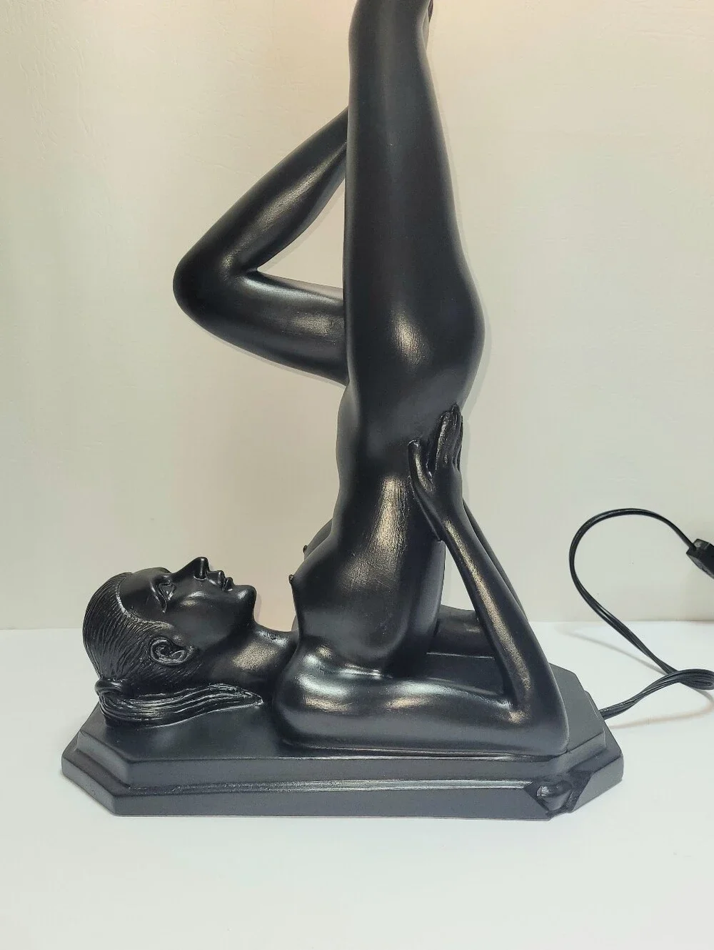 Vintage Art Deco Erotica Figural Accent Table Lamp